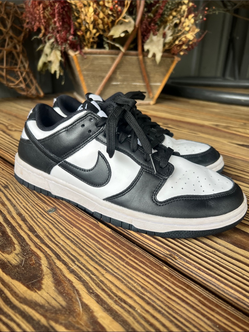 Nike Black and White Low-Top Sneakers